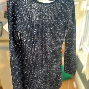 Z Supply Black Sequin Dress